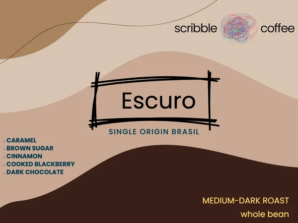 escuro — bag label